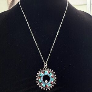 NEW Western Turquoise Pendant Necklace